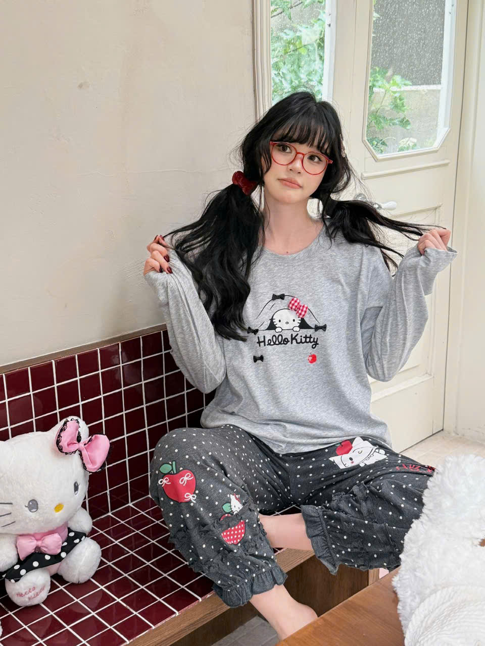 Bộ dài Hello Kitty — Năng động tại nhà